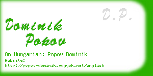 dominik popov business card